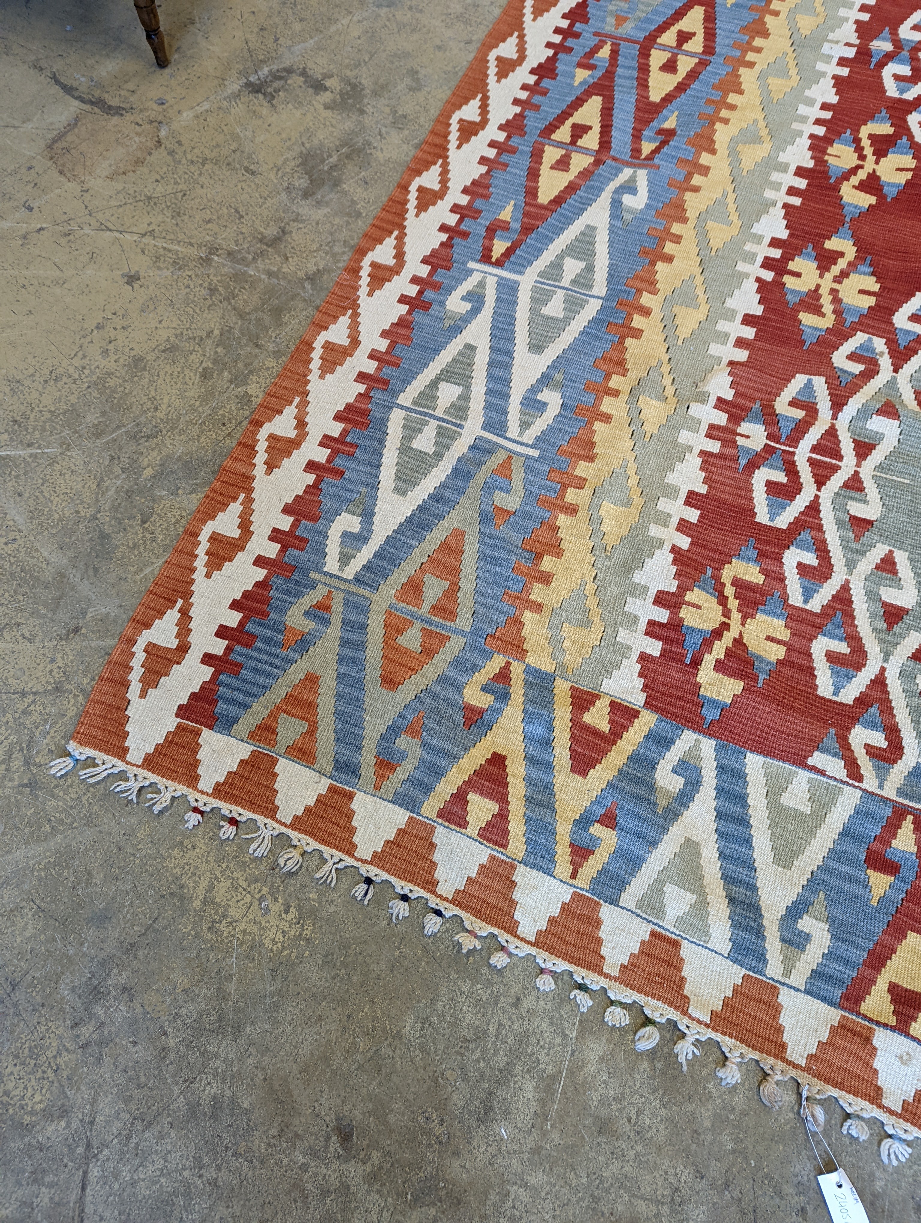 A Kelim flat weave carpet, 140 x 210cm